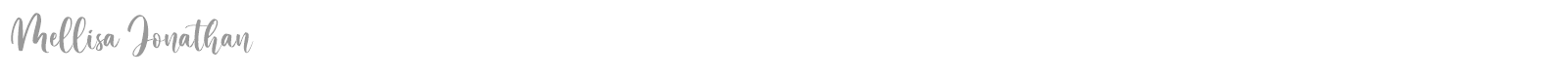 Mellisa Jonathan font preview